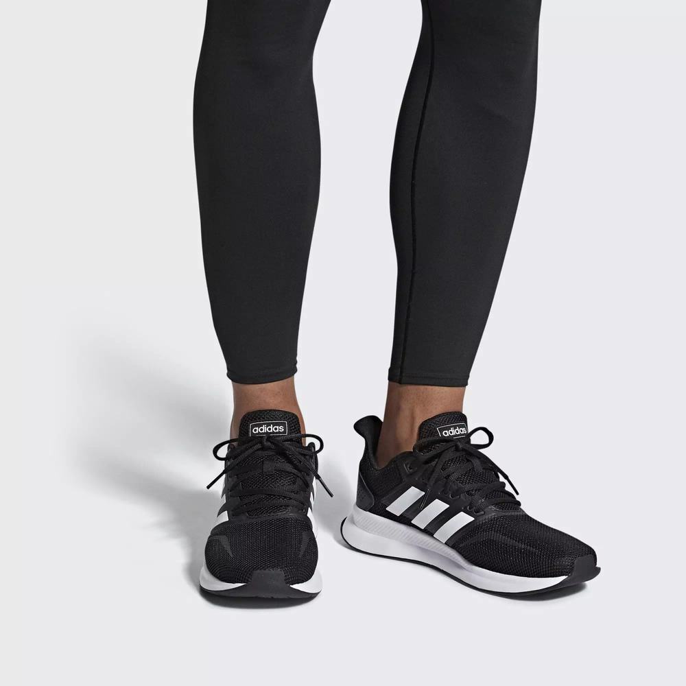 Adidas Runfalcon Tenis Para Correr Negros Para Hombre (MX-10853)